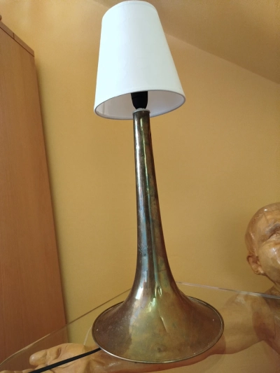 Piękna lampka z czary puzonu